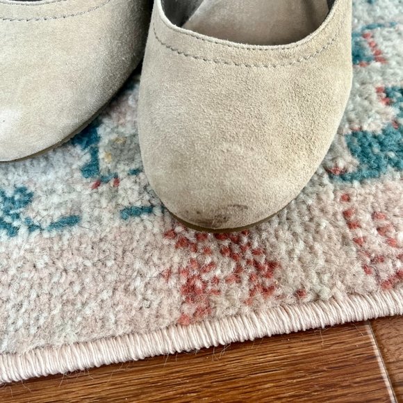 Nine West Stone Beige Faux Suede Wedges - Picture 4 of 4